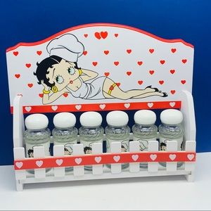 Betty Boop spice rack 12X10 salt pepper wall decor